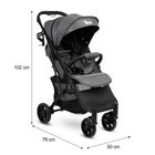 Caretero, Trail, wózek spacerowy, Black