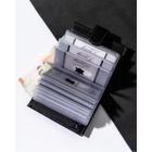 Etui na dokumenty, czarne, skórzane, Rovicky