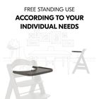 Hauck, Alpha, tacka drewniana, Charcoal