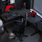 Huzaro, Hero 7.3 Black, biurko gamingowe z regulacją wysokości