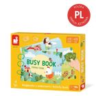 Janod, Busy Book, Farma, książeczka sensoryczna z zadaniami