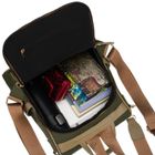 Plecak miejski, zielony, skóra ekologiczna, Peterson