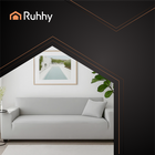 Ruhhy, pokrowiec na kanapę, jasnoszary, 145-185 cm