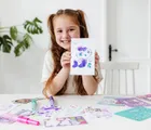 Totum, Koci Domek Gabi, zestaw artystyczny 2w1, brokatowe bransoletki, szablony z pisakami i diamentowa mozaika