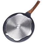 Vilde, patelnia do jajek, granitowa, 7 otworów, Black&Wood, 26 cm