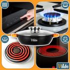 Vilde, Terruna Aroma, patelnia granitowa, ze szklaną pokrywką, głęboka, 24 cm, 2,1l