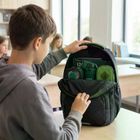 Abag, plecak szkolny, 3-komorowy, hexagon green ombre