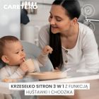 Caretero, Sitron 3w1, krzesełko do karmienia z funkcją huśtawki i chodzika, beige