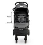 Caretero, Trail, wózek spacerowy, Black