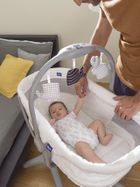 Chicco, Baby Hug 4in1 Air, kołyska, leżaczek, krzesełko, white snow