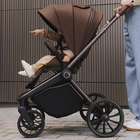 Lionelo, Mika Plus, wózek wielofunkcyjny, 2w1, mocha mousse