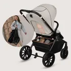 Lionelo, Mika Plus, wózek wielofunkcyjny, 3w1, Beige Sand