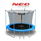 Neo-Sport, trampolina ogrodowa siatka wewnętrzna i drabinką, 252 cm
