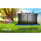 Neo-Sport, trampolina ogrodowa z siatką wewnętrzną i drabinką, 12ft/374 cm