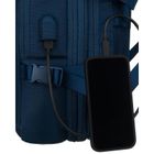 Peterson, plecak podróżny z portem USB, granatowy