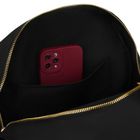 Plecak miejski, czarny, skóra ekologiczna, Peterson