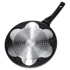 Vilde, Black Line, patelnia do jajek granitowa, 7 otworów, 26 cm