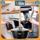 Vilde, Terruna Aroma, garnek ze szklaną pokrywką, granitowy, 28 cm, 5,8l