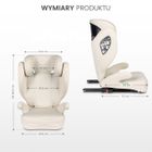 Caretero, Breezy Fix, fotelik samochodowy 2w1, podstawka, fix beige, 100-150 cm