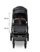 Caretero, Ratio, wózek spacerowy, Black