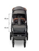 Caretero, Ratio, wózek spacerowy, Dark Grey