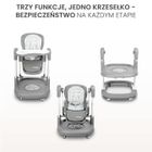 Caretero, Sitron 3w1, krzesełko do karmienia z funkcją huśtawki i chodzika, beige