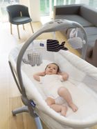 Chicco, Baby Hug 4in1 Air, kołyska, leżaczek, krzesełko, white snow