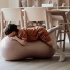 Find that Hippo, piłka do ćwiczeń typu peanut, różowa, 100 cm