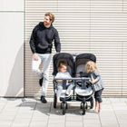 Hauck, Roadster Duo SLX, wózek bliźniaczy, grey/silver
