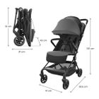 Kinderkraft, Nebo, wózek spacerowy, kabinowy, Platinum Gray