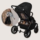 Lionelo, Mika Plus, wózek wielofunkcyjny 3w1, Black Onyx