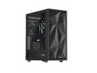 Natec, Genesis Diaxid 605F Midi Tower, obudowa komputerowa, USB-C, czarna