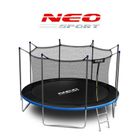 Neo-Sport, trampolina ogrodowa z siatką wewnętrzną i drabinką, 14ft/435 cm