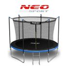 Neo-Sport, trampolina ogrodowa z siatką wewnętrzną i drabinką, 6ft/183 cm