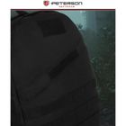 Peterson, plecak militarny, 3-komorowy, czarny