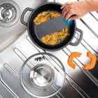 Vilde, Terruna Aroma, garnek ze szklaną pokrywką, granitowy, 16 cm, 1,2l