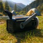 Adler, radio awaryjne, z panelem słonecznym, korbką, powerbankiem