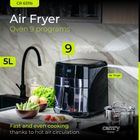 Camry, frytkownica beztłuszczowa, air fryer, 9 programów, 5l