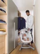 Chicco, Baby Hug 4in1 Air, kołyska, leżaczek, krzesełko, white snow