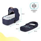 Kinderkraft, Everyday 2w1, wózek wielofunkcyjny, Denim