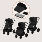 Lionelo, Mika Plus, wózek wielofunkcyjny 3w1, Black Onyx