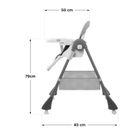 Tulano, Morsel 30, krzesełko do karmienia, grey