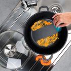 Vilde, Terruna Aroma, garnek ze szklaną pokrywką, granitowy, 28 cm, 5,8l