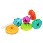 Bam Bam, tęczowa spirala, piramidka, owoce