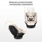Caretero, Lumi, i-Size, fotelik samochodowy, light grey, 40-150 cm
