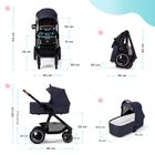Kinderkraft, Everyday 2w1, wózek wielofunkcyjny, Denim