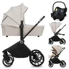 Lionelo, Mika Plus, wózek wielofunkcyjny, 3w1, Beige Sand