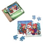 Milliwood, Wesoły Bałwanek, puzzle drewniane, 30 elementów