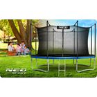 Neo-Sport, trampolina ogrodowa z siatką wewnętrzną i drabinką, 465 cm