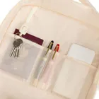 Peterson, plecak podróżny z siatkowaną przegrodą i paskami kompresyjnymi, ecru